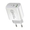 UK to EU or USA 2 Pin USB + PD Plug Adapter Travel Fast Charger Adaptor