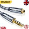 3.5mm Audio Aux Extension Cable Male to Female Jack Headphone Adapter Cord uk