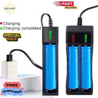s-l400-189.jpg Rechargeable Lithium Battery Charger New USB 3.7V Battery Charger 1,2,4 Slots