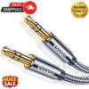 Essager 3.5mm Stereo Jack Audio Aux Braided Cable Male to Male. 0.5m - 5m