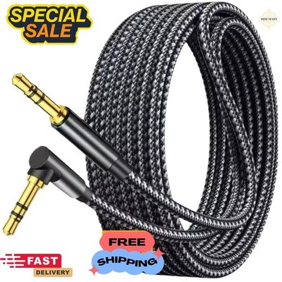 s-l400-197.jpg RIght Angle 3.5mm Jack Audio Cable 90 Degree Stereo AUX Lead GOLD Black or White