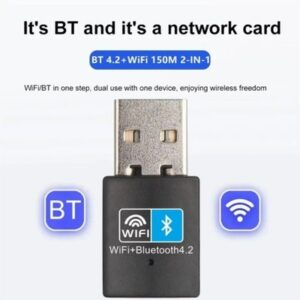 Mini USB WiFi Bluetooth Adapter 150Mbps Wireless Network Dongle for PC Laptop uk