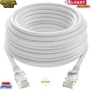 RJ45 Ethernet Patch Lead Cat6e Network LAN Cable Fast Internet 0.5m- 30m Lot