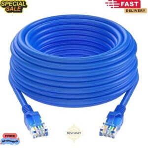 RJ45 Ethernet Patch Lead Cat6e Network LAN Cable Fast Internet 0.5m- 30m Lot