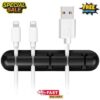 s-l400-35.jpg Cable Holder Ties Management Clips Tidy Lead Desk Charger Wire USB Organizer UK