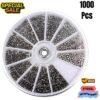 1000PcsSet Small Metal Nuts Bolts small Screws Kits Assorted steel M1M1.2M1.4