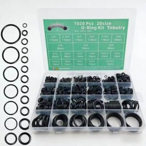 1020pcs Nitrile Silicone O Ring Seal Kit Oil Resistant Rubber Gasket Assortment
