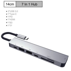 s-l400-68.jpg 7 in 1 Multiport USB-C Hub Type C To USB 3.0 4K HDMI Adapter For Macbook Pro/Air
