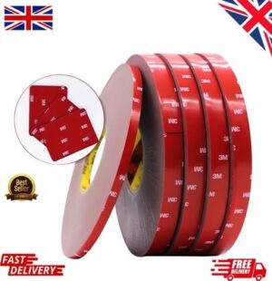s-l400-70.jpg DOUBLE SIDED TAPE 3M Extra Strong, Heavy Duty Adhesive Sticky Tape Black Clear