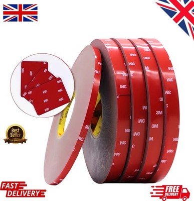 s-l400-70.jpg DOUBLE SIDED TAPE 3M Extra Strong, Heavy Duty Adhesive Sticky Tape Black Clear