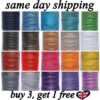 s-l400-72.jpg 2mm Waxed Cotton Cord 10m to 50m Jewellery Craft Making Bracelet Necklace String