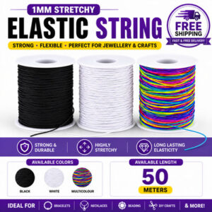 s-l400-73.jpg Strong Elastic Stretchy Thread Beading Cord Bracelet String For Jewellery Making
