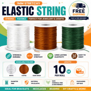 s-l400-74.jpg Strong Elastic Stretchy Thread Beading Cord Bracelet String For Jewellery Making