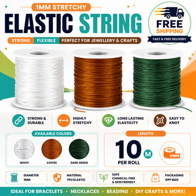 Strong Elastic Stretchy Thread Beading Cord Bracelet String For Jewellery Making