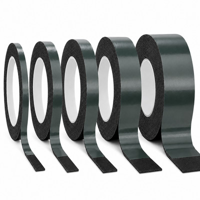 Black Double Sided Foam Tape Heavy Duty Strong Sticky Adhesive Mounting Car Trim