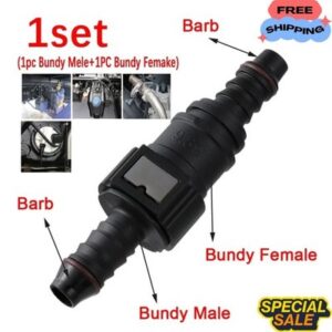 Car Motorcycle Quick Release Fuel Line Coupler Hose Pipe Connector 7.89mm x 8mm