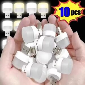 Mini USB Night Light LED Book Reading Lamps USB Plug-in Bedroom Night Lights