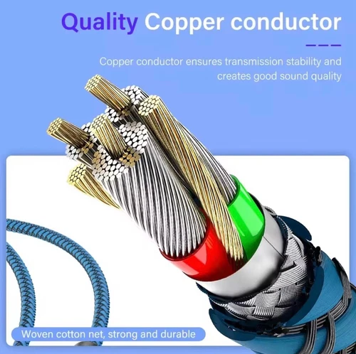 HD HiFi 3.5mm to 3.5mm AUX Audio Cable Male to Male Car Stereo Headphone Lead