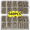 s-l500-14.webp 560pcs Self Tapping Wood Screws Set M2 Mixed Sizes Flat Head Screw Storage Box K
