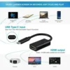 Type C to HDMI Adapter Female HDTV 1080p USB-C USB 3.1 Male 4K Adapter for for