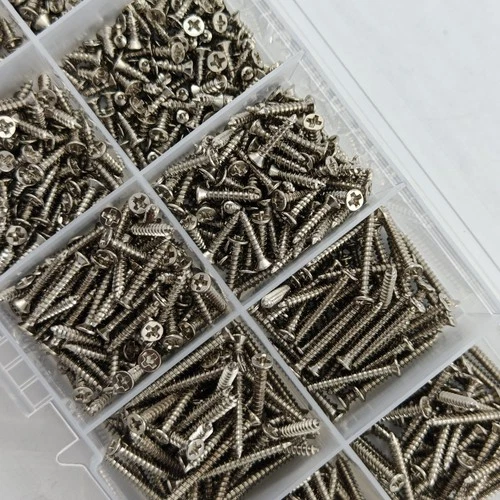 s-l500-15.webp 560pcs Self Tapping Wood Screws Set M2 Mixed Sizes Flat Head Screw Storage Box K