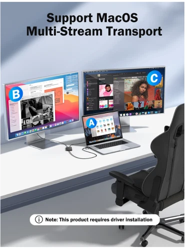 s-l500-153.webp USB 3.0 to Dual HDMI Adapter 2-in-1 for Dual screens 4k@60Hz USB A Type C USB-C