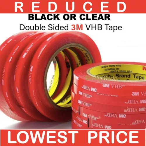 s-l500-163.webp 3M™ VHB™ DOUBLE SIDED TAPE HEAVY DUTY ADHESIVE STRONG STICKY MOUNTING ROLL