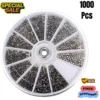 1000PcsSet Small Metal Nuts Bolts small Screws Kits Assorted steel M1M1.2M1.4