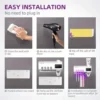 s-l500-229.webp Sterilizer Toothbrush Holder Clean And No-Drill Wall Toothpaste Dispenser
