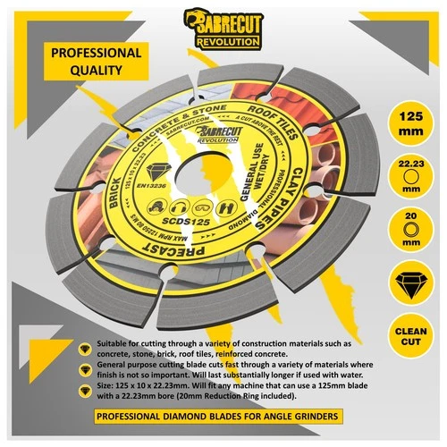 s-l500-251.webp SabreCut 125mm Professional Diamond Cutting Disc for Bosch Dewalt Makita Grinder