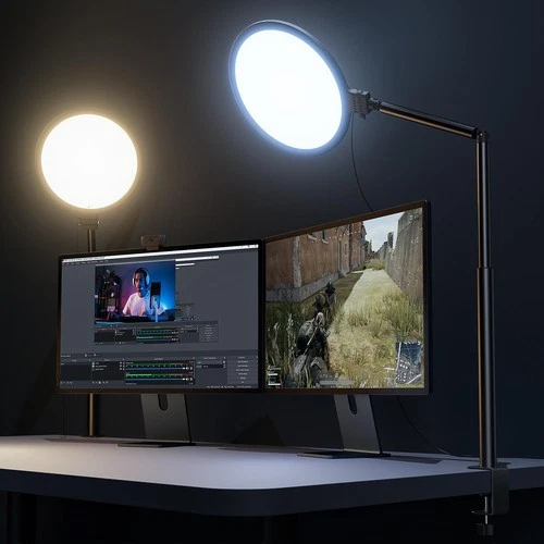 s-l500-268.webp Weilisi 10.2" Desk Ring Light with Stand, 360° Rotate Desk Lamps for Home Office