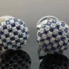 s-l500-275.webp 3.00Ct Round Cut Lab-Created Sapphire & Diamond Cufflinks 14k White Gold Plated