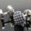 s-l500-276.webp 3.00Ct Round Cut Lab-Created Sapphire & Diamond Cufflinks 14k White Gold Plated