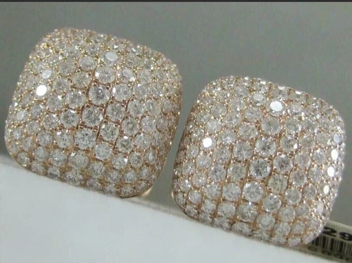 s-l500-282.webp 3 CT Round Cut Lab Created Diamond Men's Wedding Cufflinks 14K Rose Gold Plated