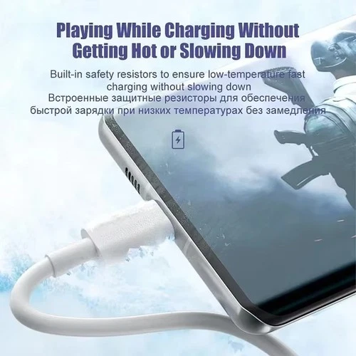 s-l500-296.webp USB A to USB-C Cable 6A 100W for Android Fast Charger Long Type C Lead 1M 3PCS