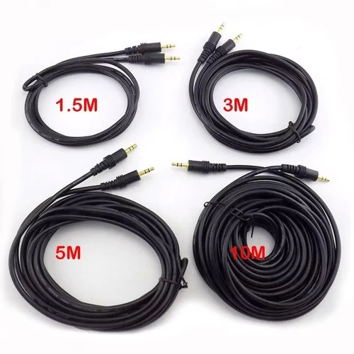 s-l500-381.webp Male to Male Black 3.5mm jack audio stereo Extension Lead for Mobiles,PC,Car UK