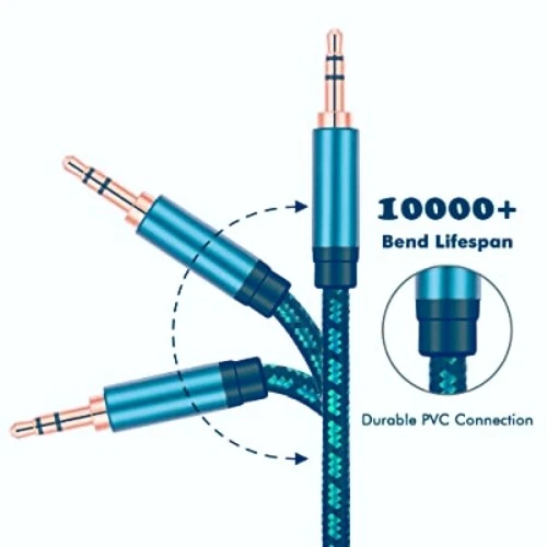s-l500-408.webp Aux Cable Jack To Jack 3.5 mm Audio Lead Male Stereo 1 To 5m Car PC Phone Plug