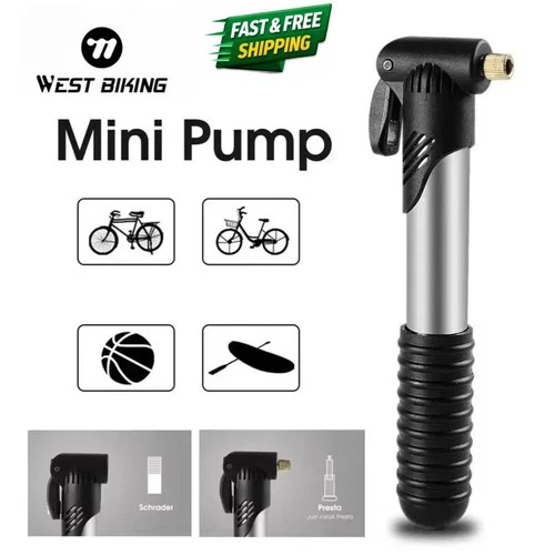 s-l500-409.webp Portable Mini Bike Pump Bicycle Tyre Inflator hand Pump schrader Presta Valve UK