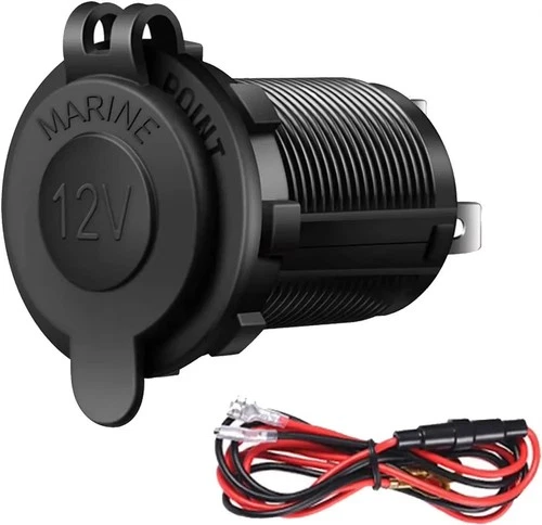 s-l500-435.webp Waterproof 12V Car Cigarette Lighter Socket USB Charger Power Adapter Outlet