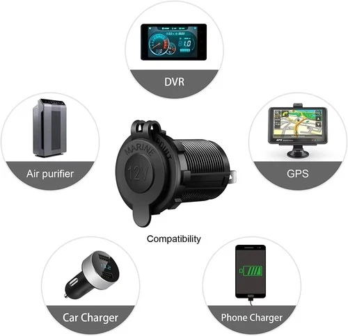 s-l500-436.webp Waterproof 12V Car Cigarette Lighter Socket USB Charger Power Adapter Outlet