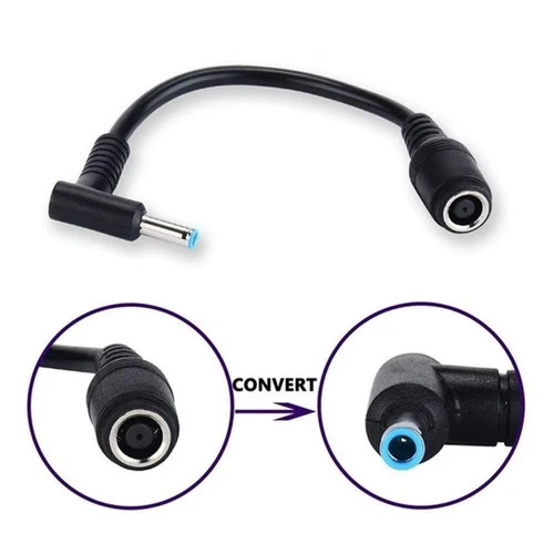 7.4mm x 5.0mm to 4.5mm x 3.0mm DC connector Charge Power Cable HP Dell Laptop