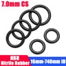 s-l96-1.jpg NBR Nitrile Rubber O‑Ring Seals, 1.0mm Cross Section, Outer Diameter 3mm ‑ 63mm