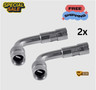 2X 90 Degree Angle Tyre Valve Extension Adaptor Motorcycle Motorbike Car Bike