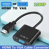 HDMI To VGA HD 1080P HDTV Video Audio Converter Box Adapter For PC uk
