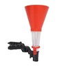 Universal Car Fuel Funnel Telescopic Oil Filling Funnel Detachable Hose Red