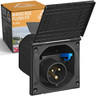 s-l96-127.jpg Mains Hook Up Site 3 Pin Plug & Socket 240V 16A IP44 Camping Caravan Motorhome