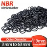s-l96-3.jpg NBR Nitrile Rubber O‑Ring Seals, 1.0mm Cross Section, Outer Diameter 3mm ‑ 63mm