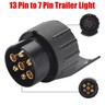 s-l96-82.jpg 13 to 7 Pin Trailer Adapter Towbar Caravan Towing Plug Electric Socket Converter