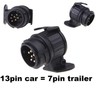 s-l96-84.jpg 13 to 7 Pin Trailer Adapter Towbar Caravan Towing Plug Electric Socket Converter