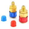 s-l96-89.jpg 2x Couplers Connectors Adapters R1234YF to R134A High&Low Side Quick Coupler uk